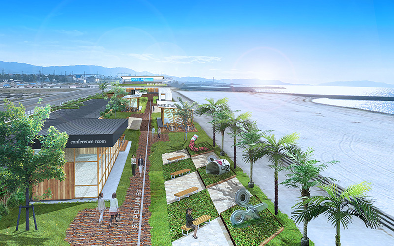 海辺の公園を「滞在・交流拠点」へ転換　りんくう公園（中地区）Park-PFI整備プロジェクト